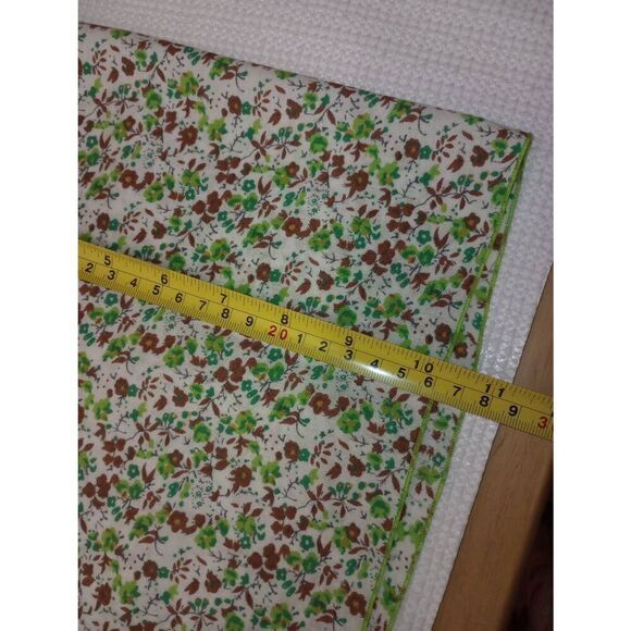 Vintage Paul marshall, Long Beach california, green brown floral napkins handker - Picture 6 of 6